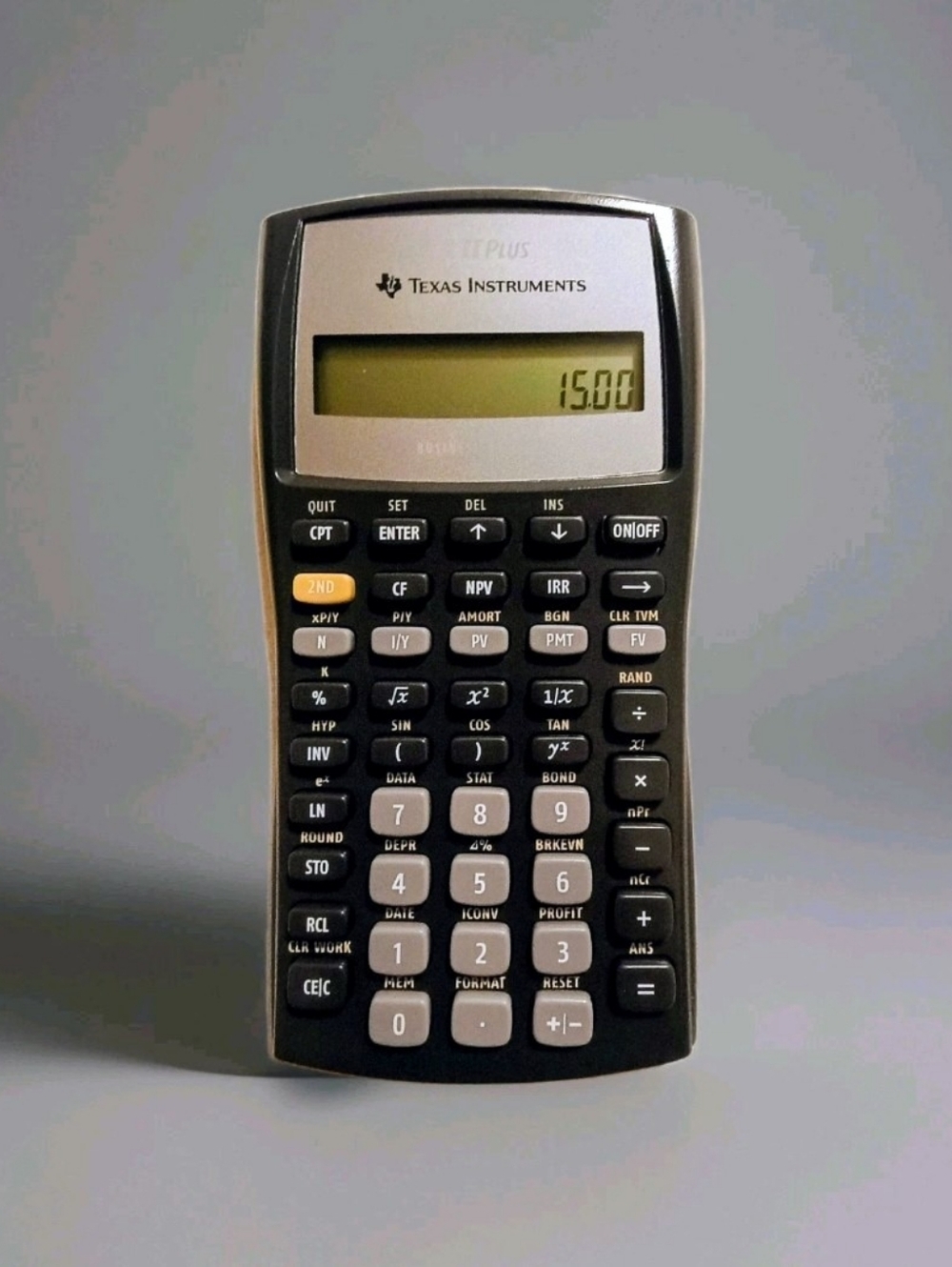 Texas Instruments BA 11 PLUS Black and Silver Financial Calculator - Picture 2 of 7